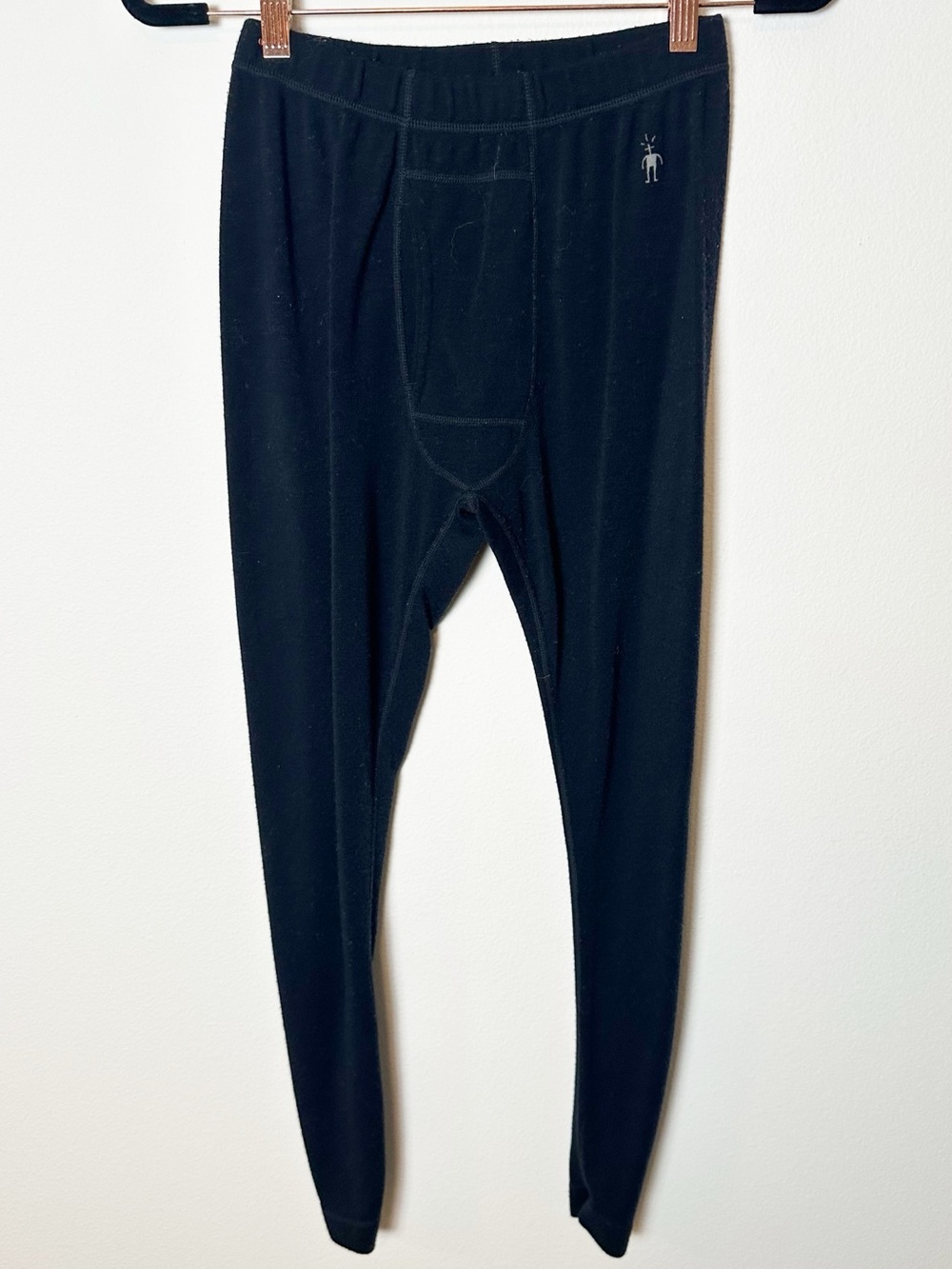 Smartwool Men's Merino Wool Base Layer Bottoms Black Small